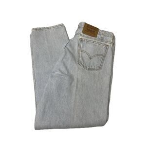 Vintage Levi’s 550 Woman’s Orange Tab Tapered Leg Denim Jeans Size 32/30